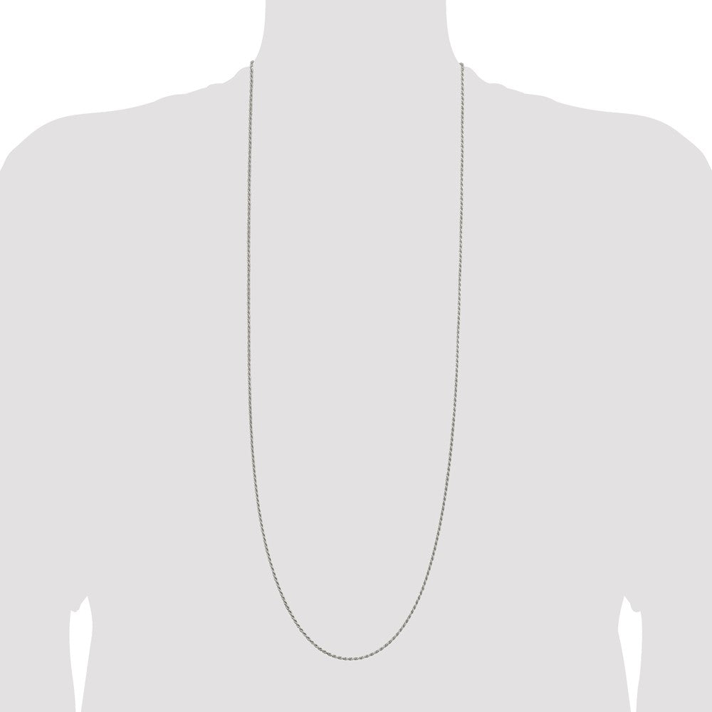 Sterling Silver 1.7mm Diamond-cut Rope Chain