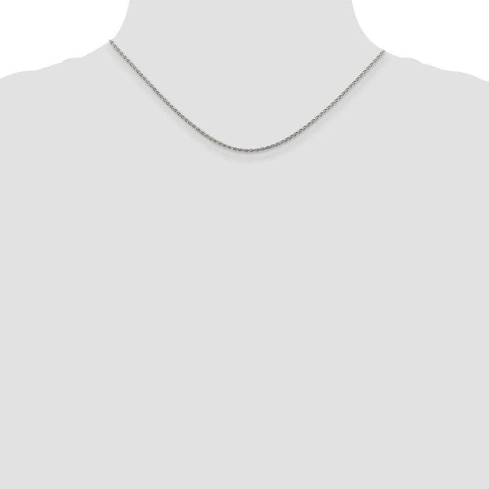 Sterling Silver 1.5mm Diamond-cut Spiga Chain