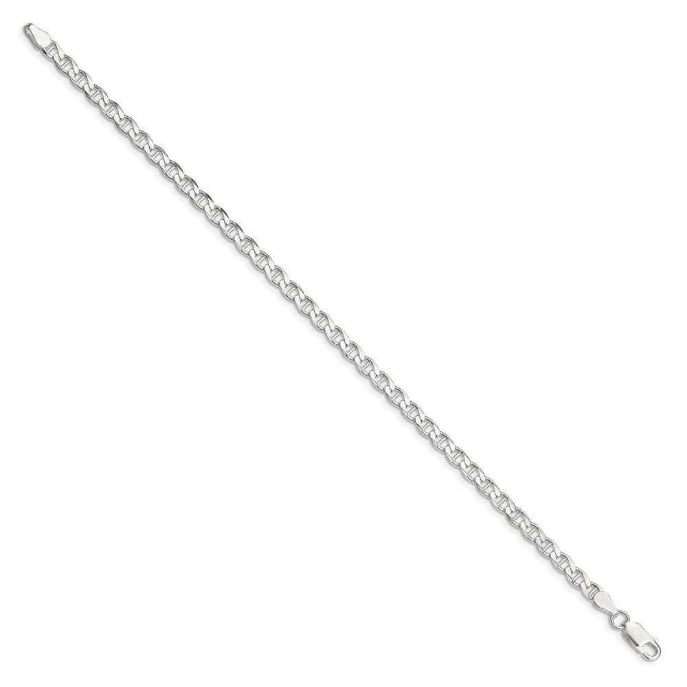 Sterling Silver 4.15mm Flat Cuban Anchor Chain
