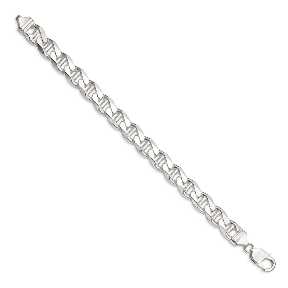 Sterling Silver 10.5mm Flat Cuban Anchor Chain