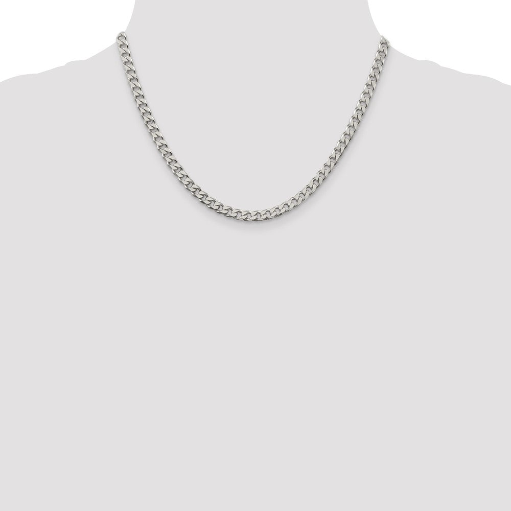 Sterling Silver Polished 5mm Curb Chain