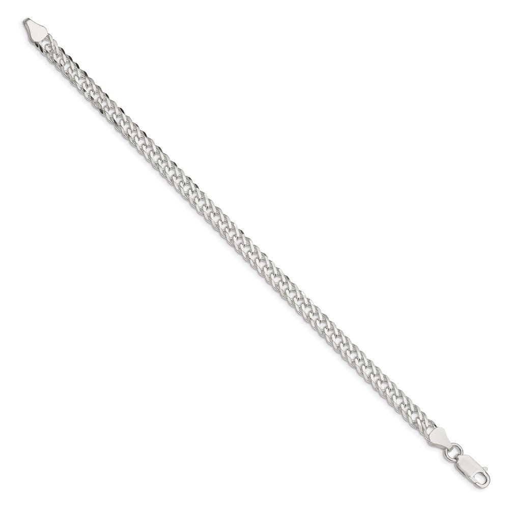 Sterling Silver 5.25mm 6 Side D/C Flat Double Curb Chain