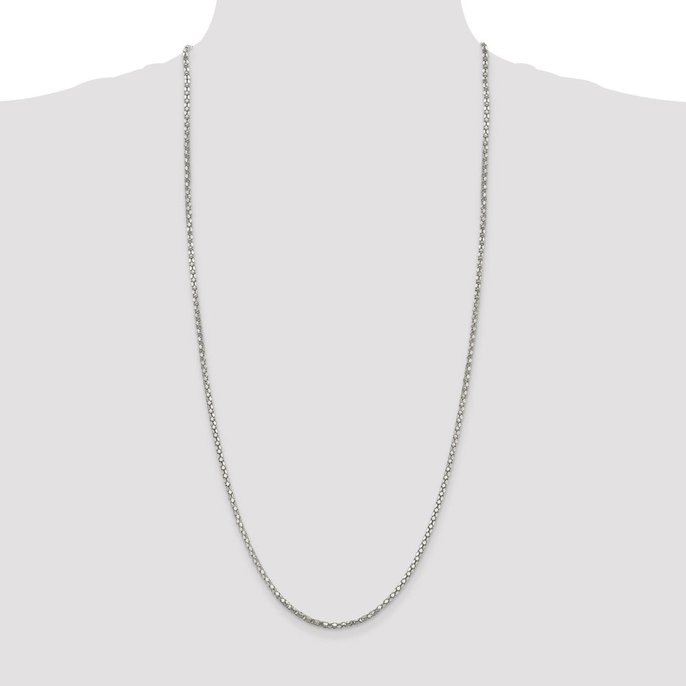 Sterling Silver 2.5mm Popcorn Chain