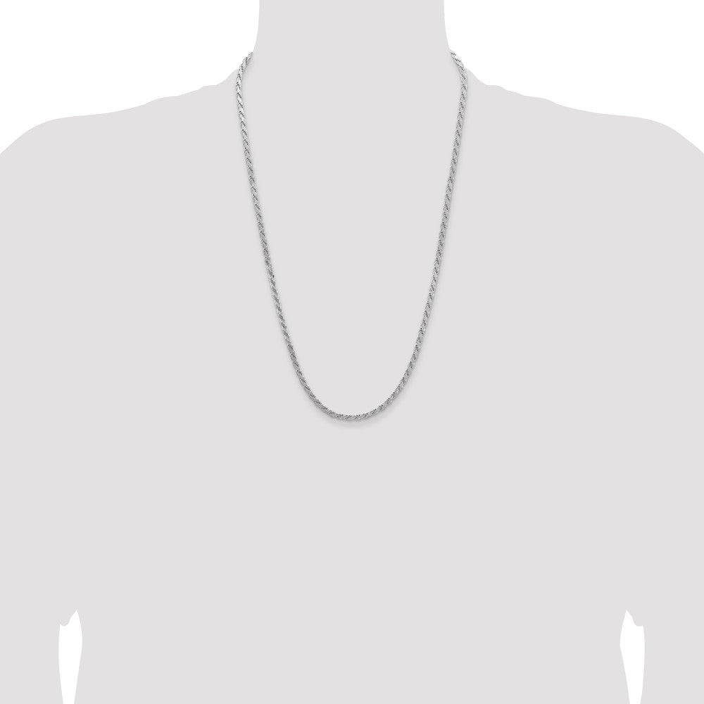 Sterling Silver 3.65mm Flat Rope Chain