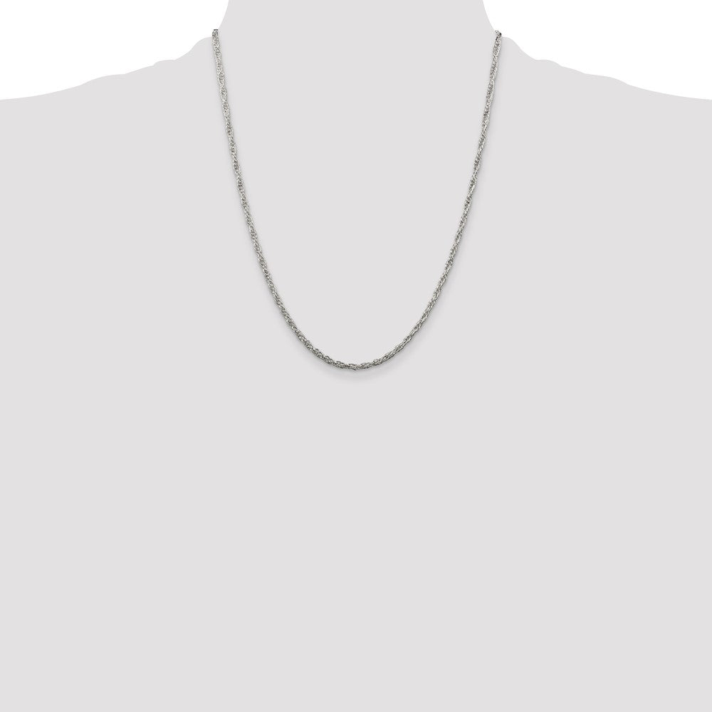 Sterling Silver 2.5mm Loose Rope Chain