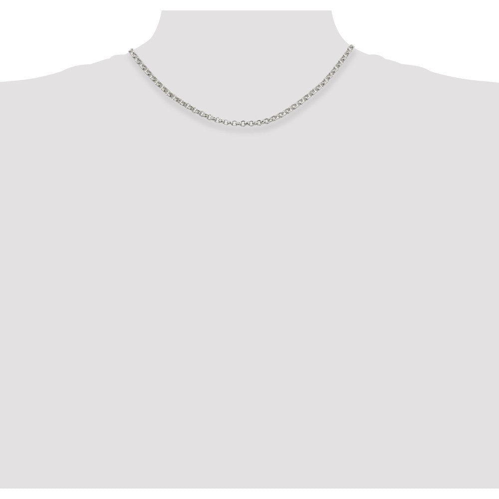 Sterling Silver 4mm Rolo Chain