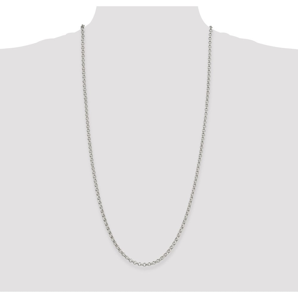 Sterling Silver 4mm Rolo Chain