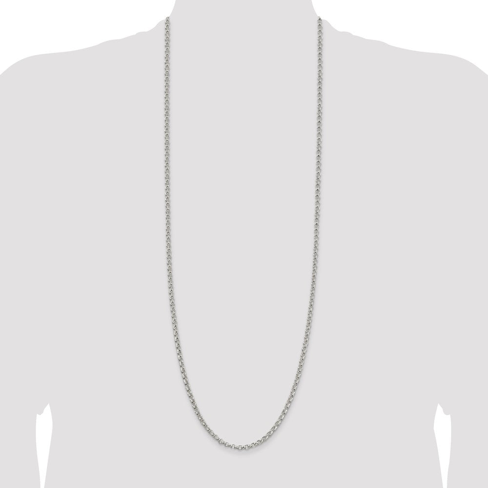 Sterling Silver 4mm Rolo Chain