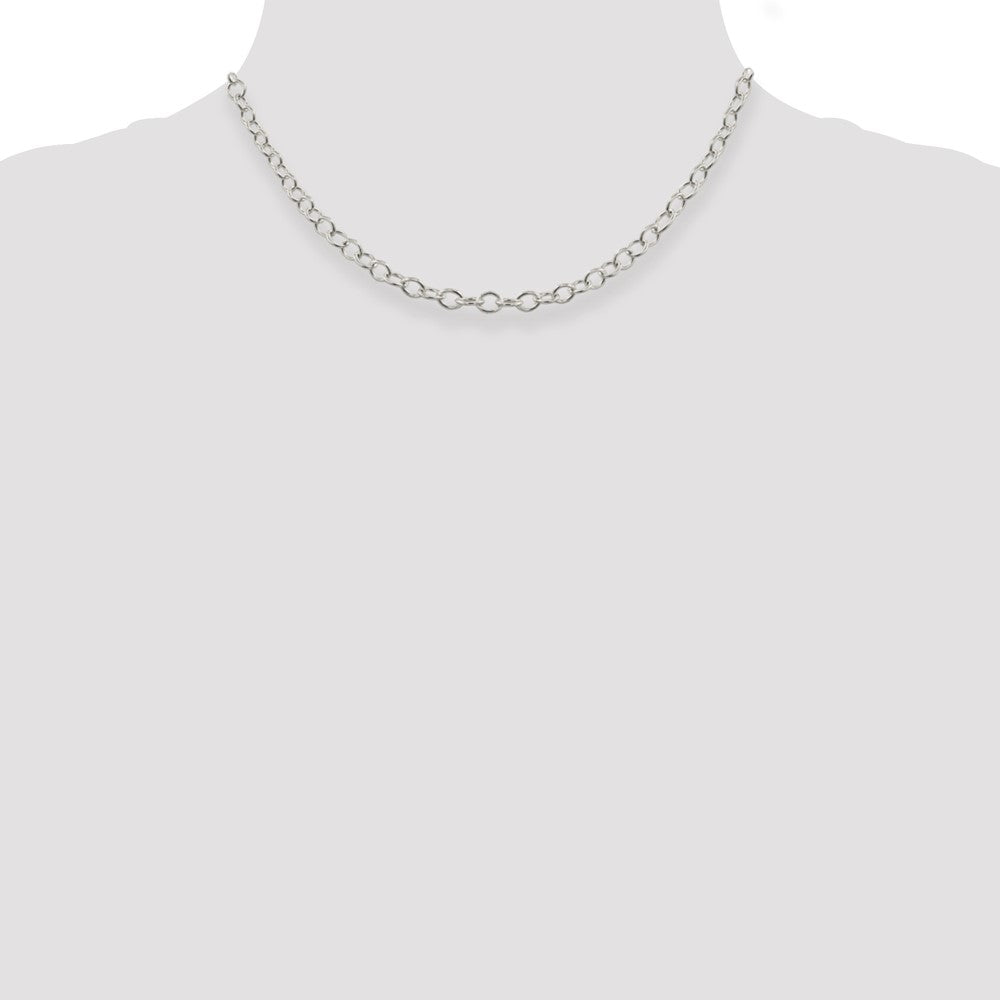 Sterling Silver 5.3mm Oval Cable Chain