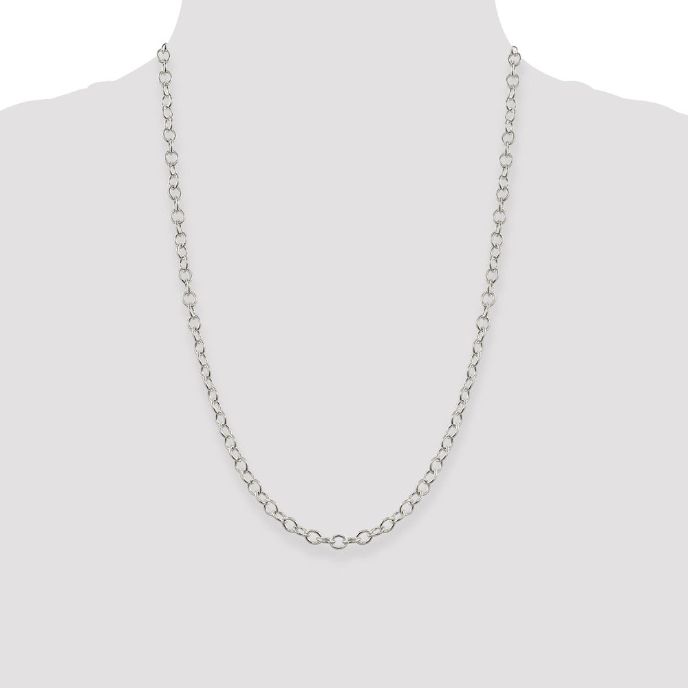 Sterling Silver 5.3mm Oval Cable Chain