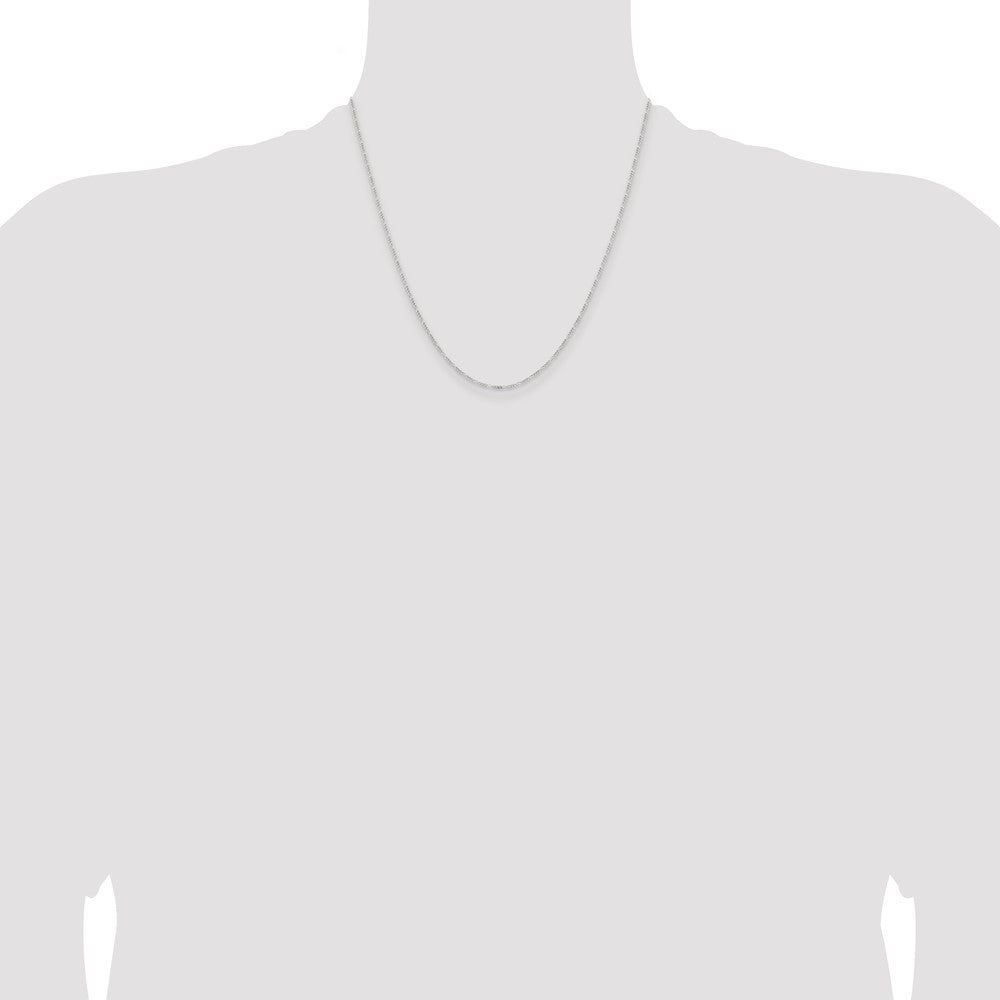 Sterling Silver 1.2mm Figaro Chain