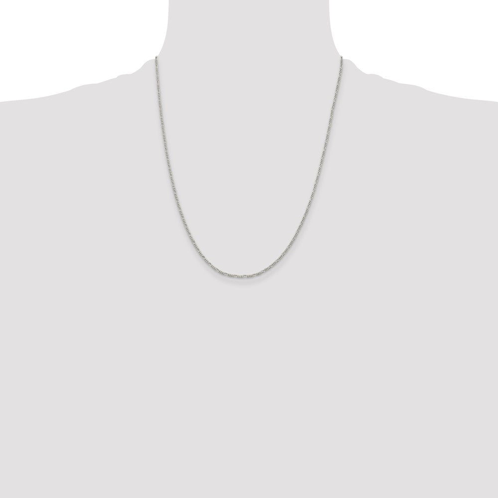Sterling Silver 1.4mm Figaro Chain
