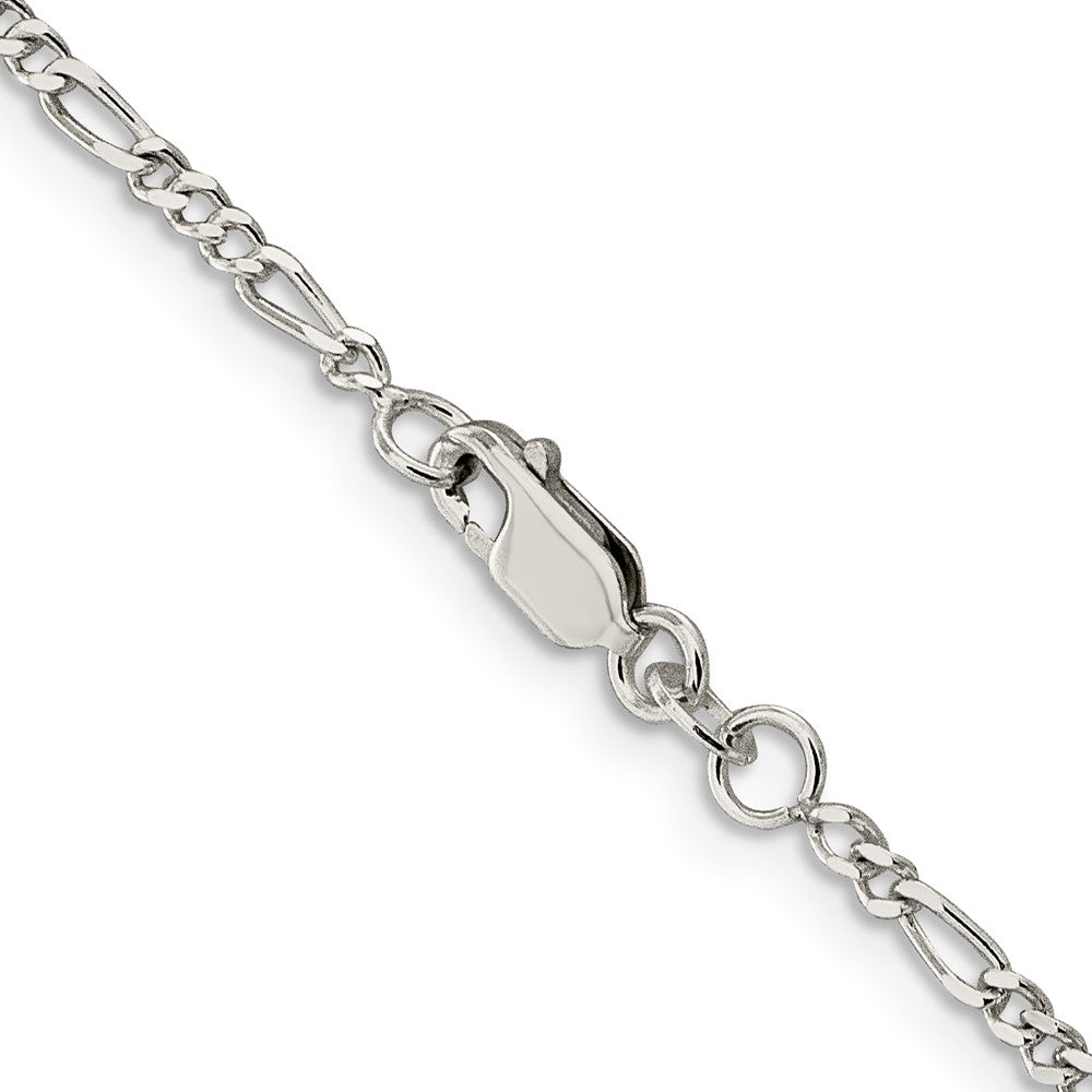 Sterling Silver 2.25mm Figaro Chain