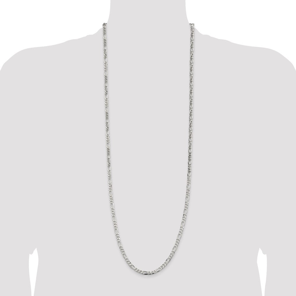 Sterling Silver 4.5mm Figaro Chain
