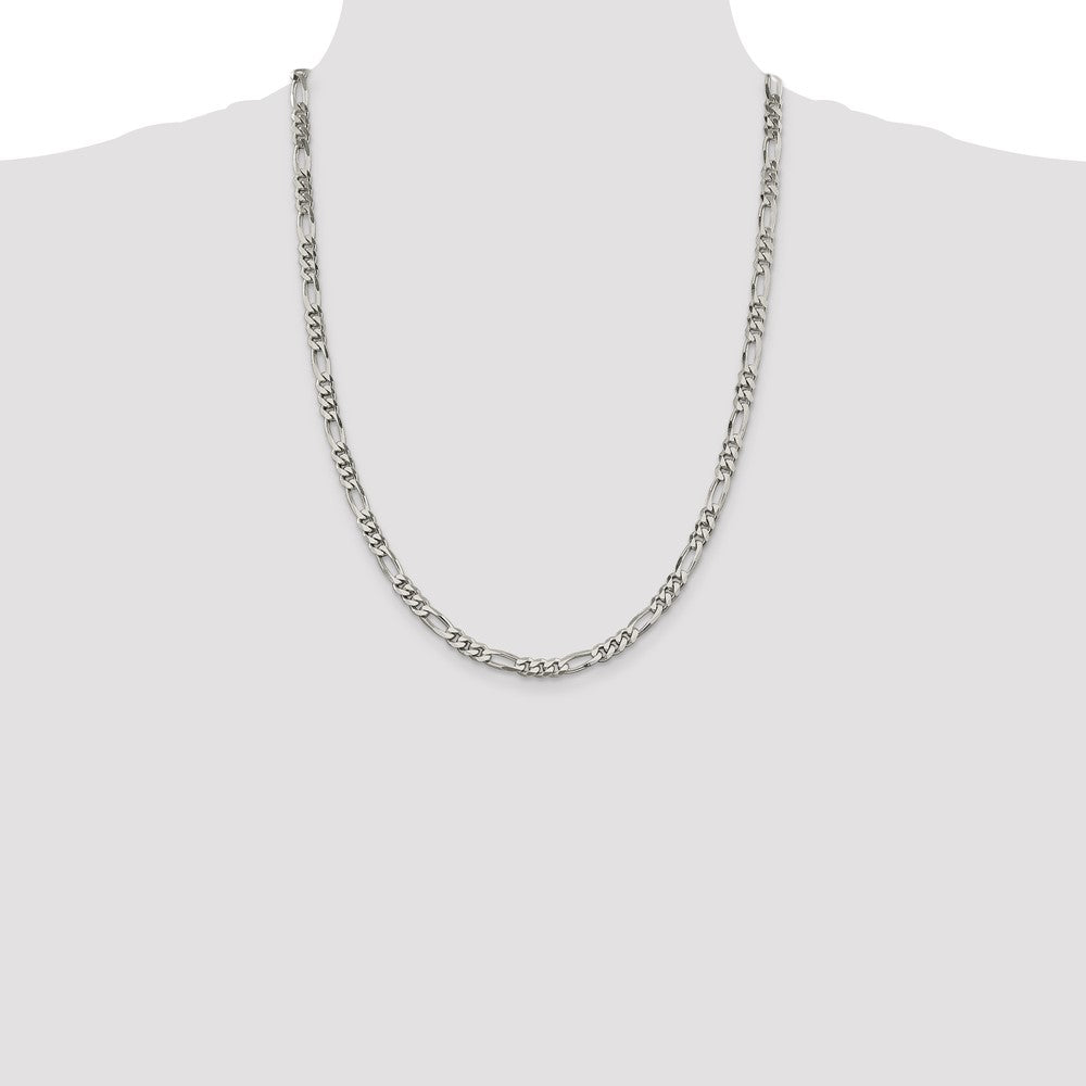 Sterling Silver 5.5mm Figaro Chain