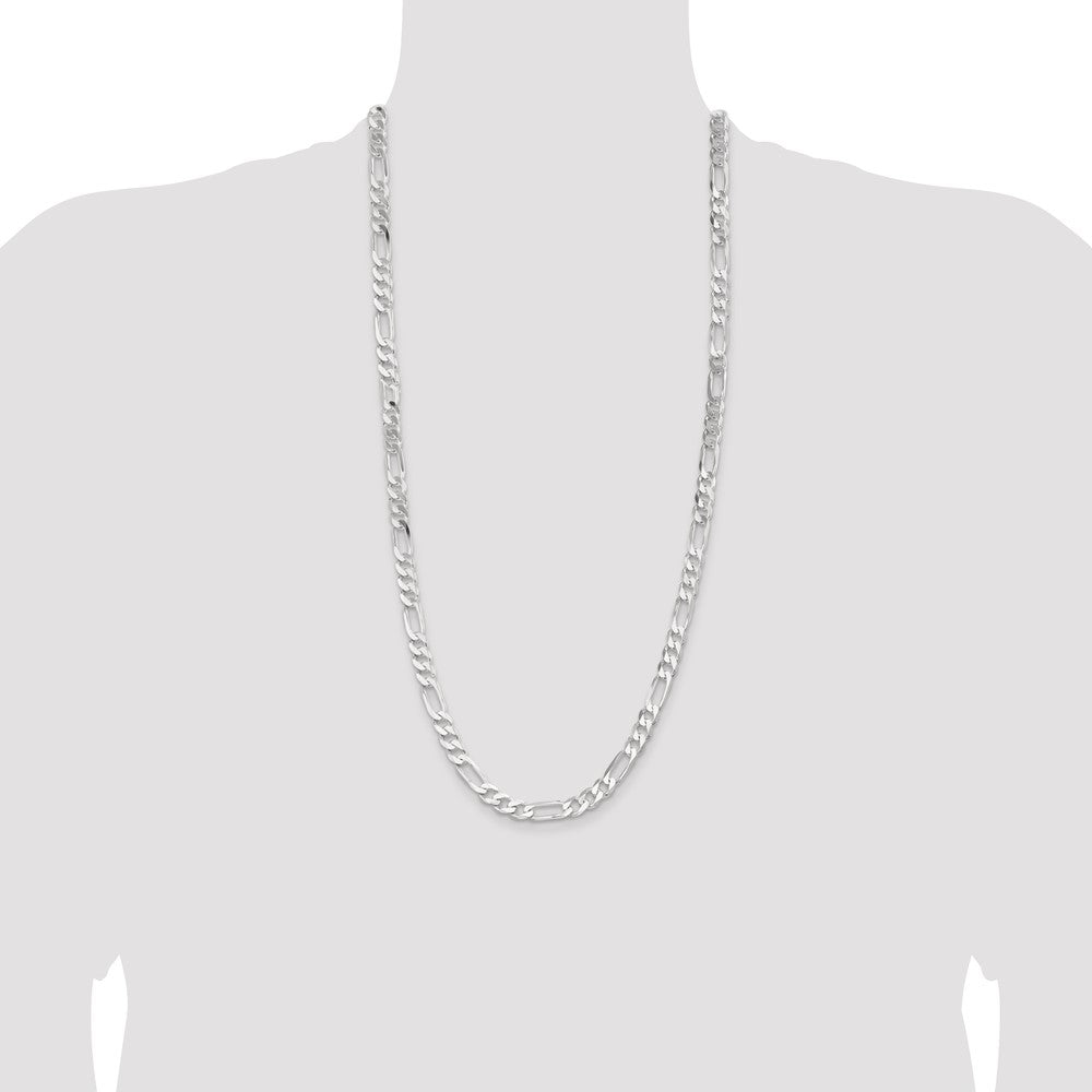 Sterling Silver 7.5mm Figaro Chain