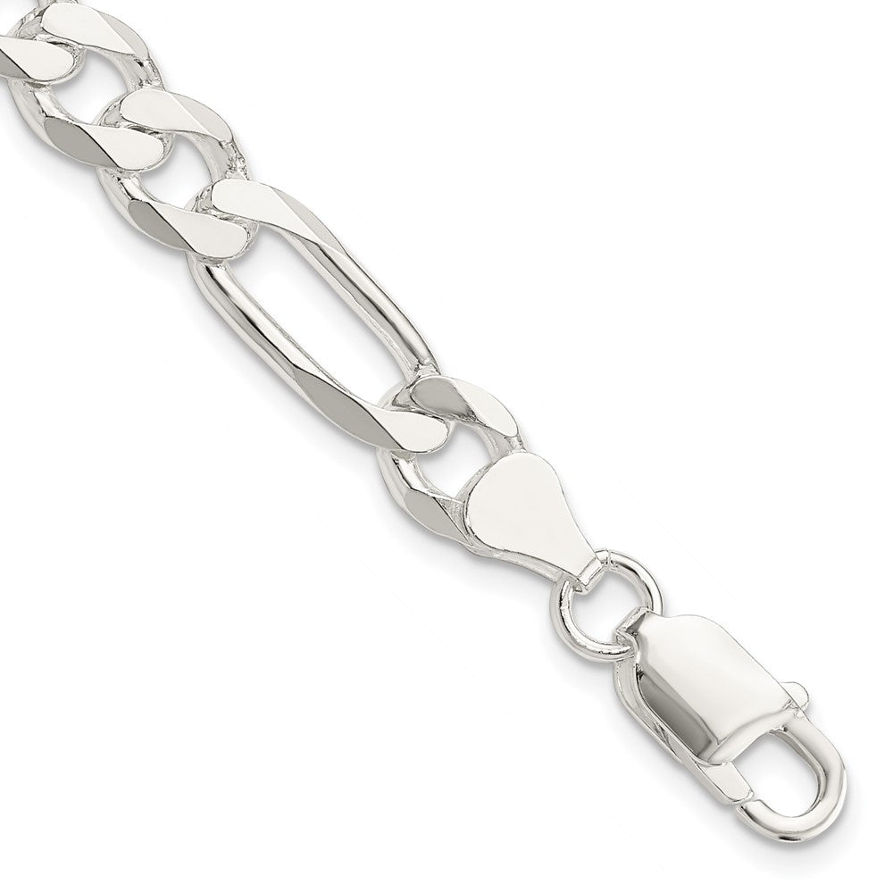 Sterling Silver 7.5mm Figaro Chain