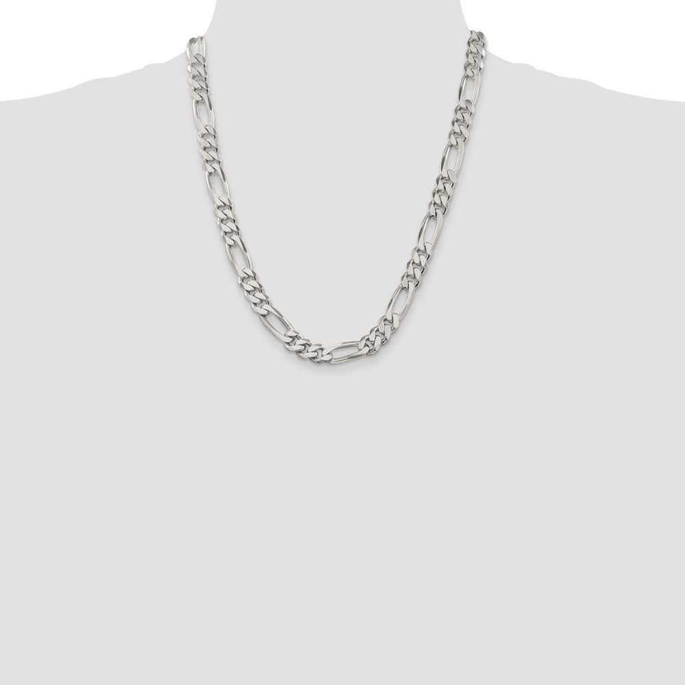 Sterling Silver 9mm Figaro Chain