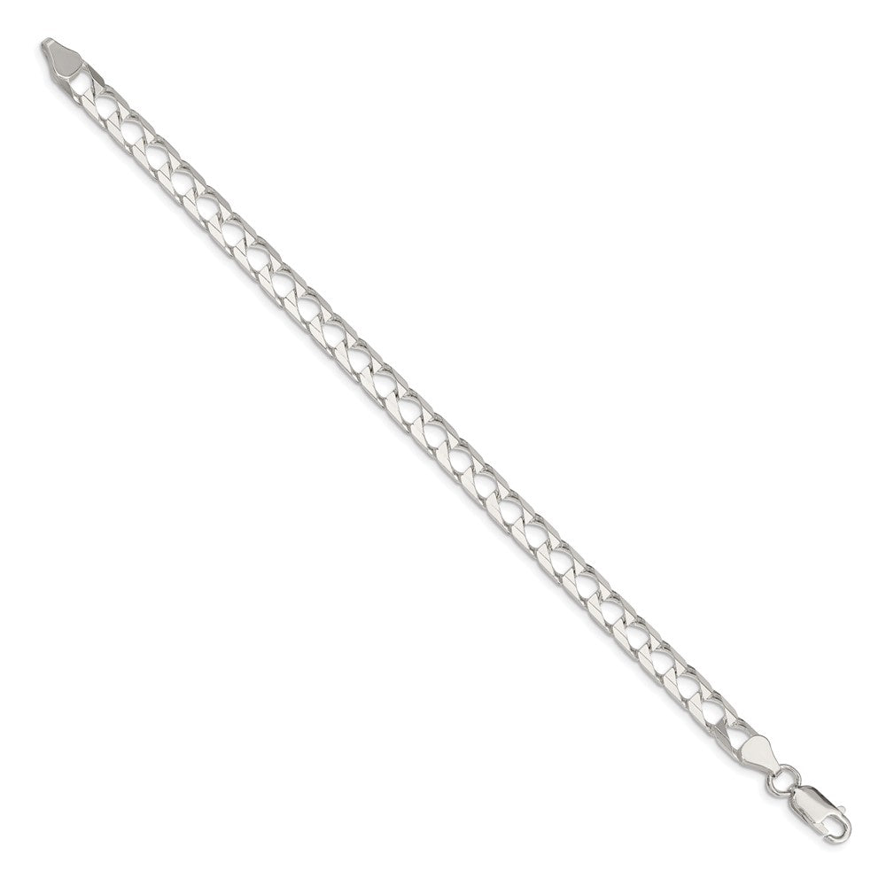 Sterling Silver 6.25mm Flat Open Curb Chain