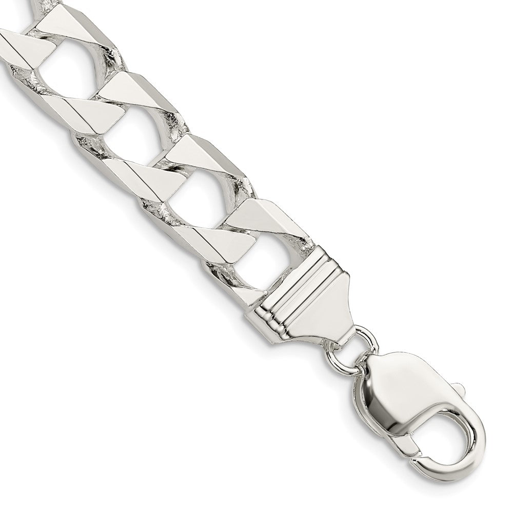 Sterling Silver 10.3mm Flat Open Curb Chain