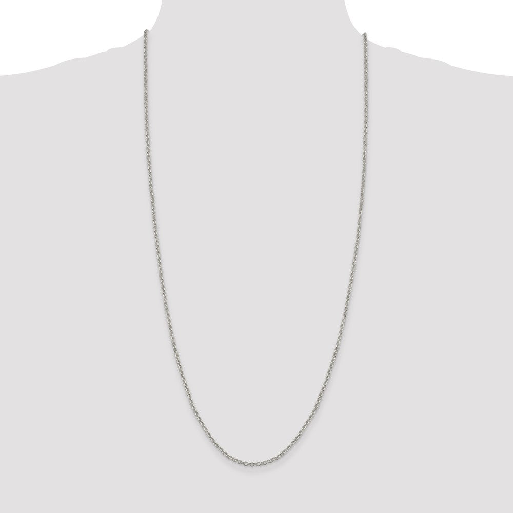 Sterling Silver 2.5mm Diamond-cut Cable Chain