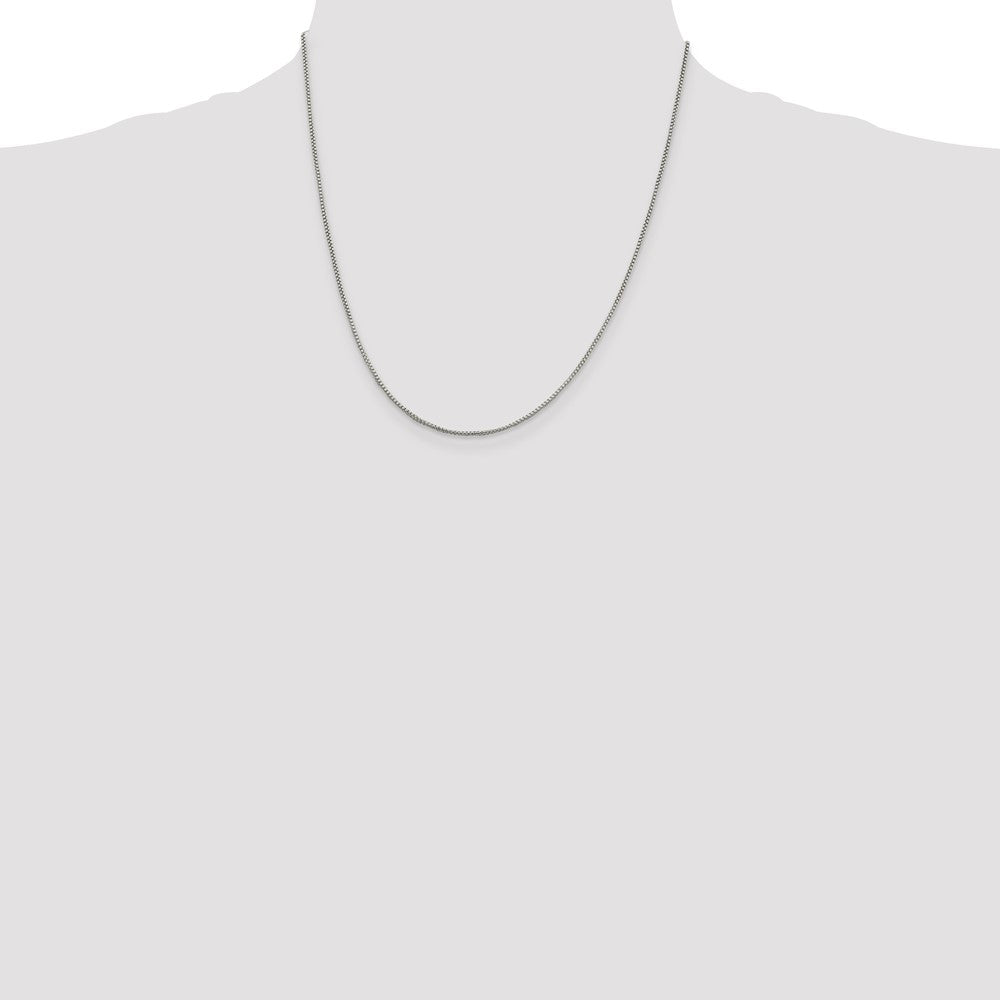 Sterling Silver 1.25mm Round Box Chain