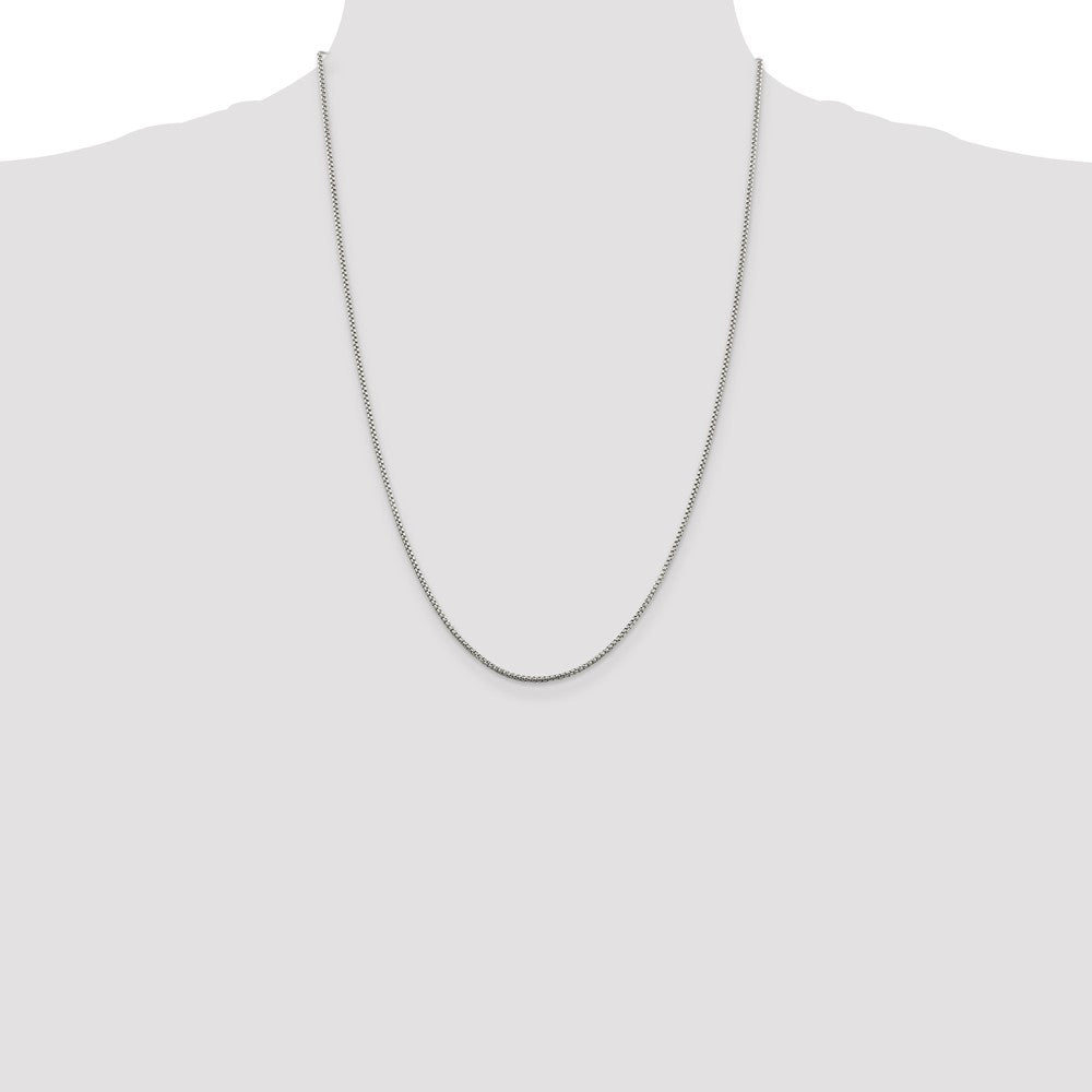 Sterling Silver 1.5mm Round Box Chain