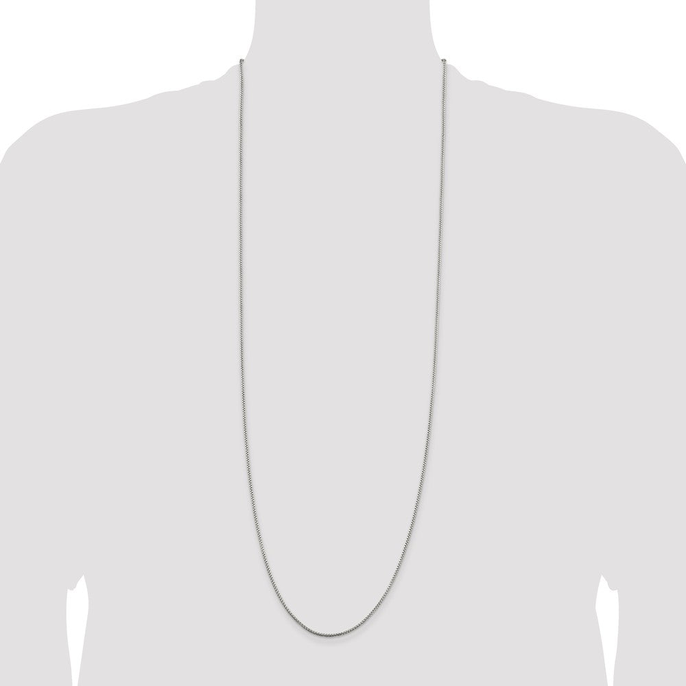 Sterling Silver 1.5mm Round Box Chain