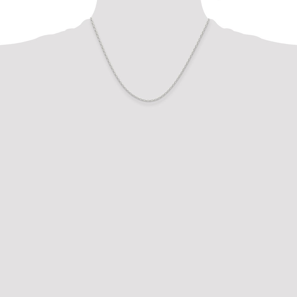 Sterling Silver Polished and D/C 1.75mm Marine Link Chain