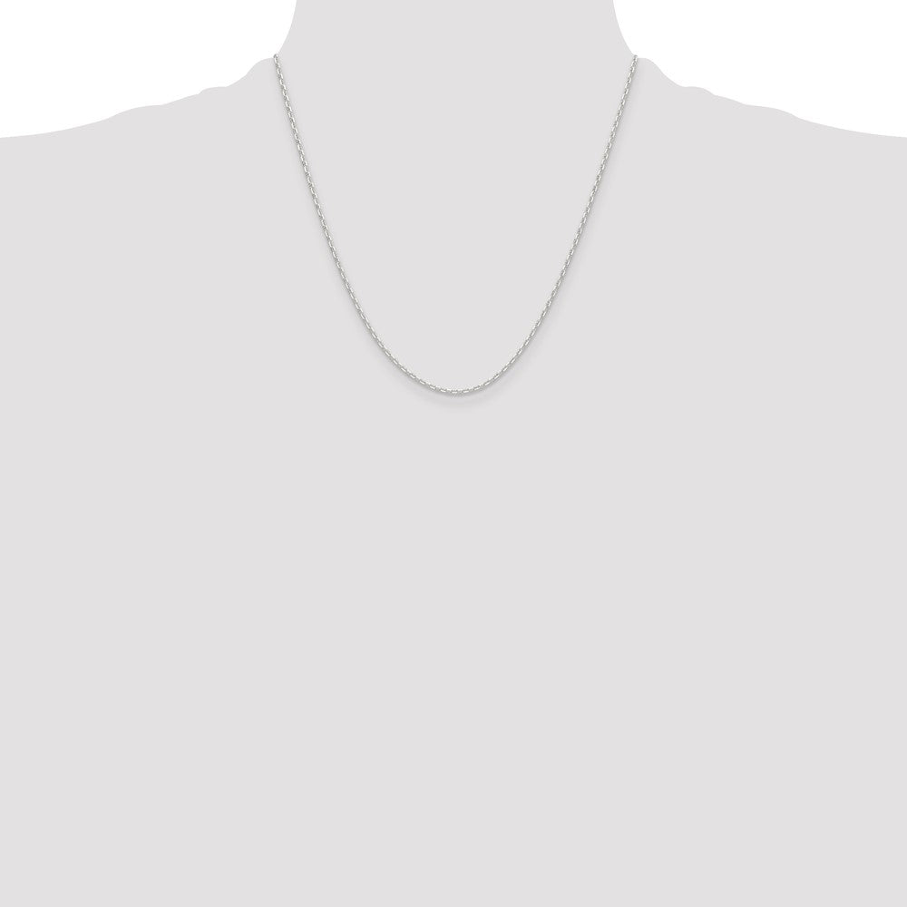 Sterling Silver Polished and D/C 1.75mm Marine Link Chain