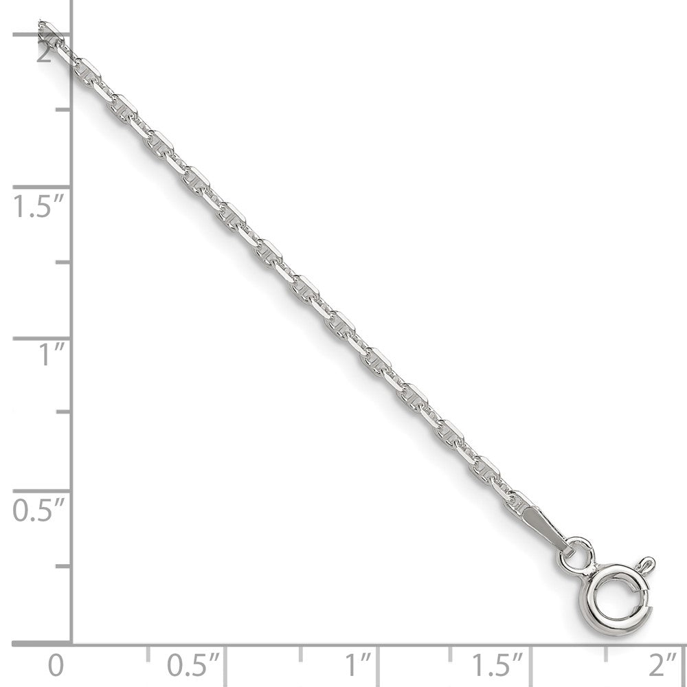 Sterling Silver Polished and D/C 1.75mm Marine Link Chain