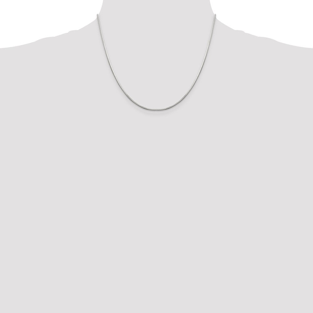 Sterling Silver 1.25mm Octagonal Snake Chain