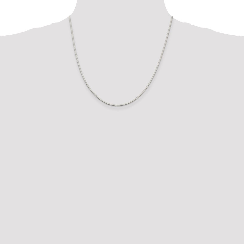 Sterling Silver 1.5mm Octagonal Snake Chain