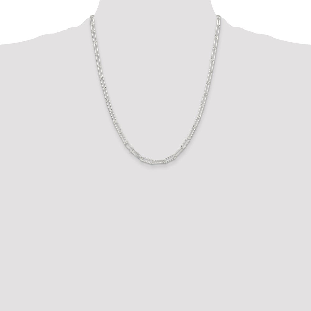 Sterling Silver Polished 4.5mm Paperclip Chain