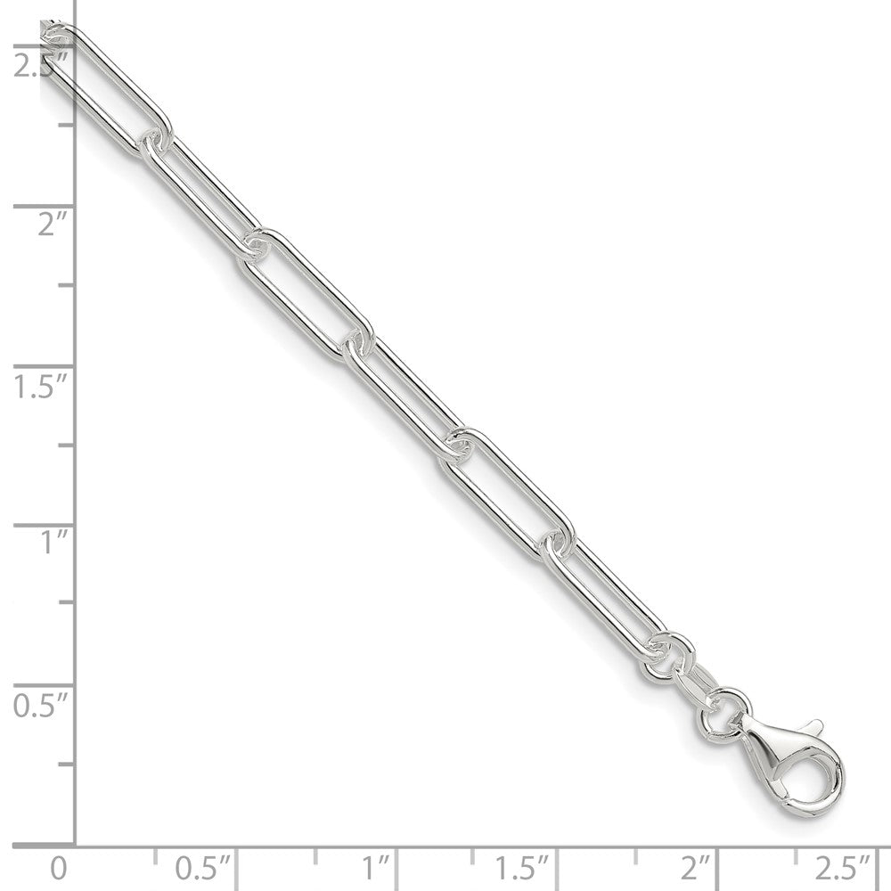 Sterling Silver Polished 4.5mm Paperclip Chain