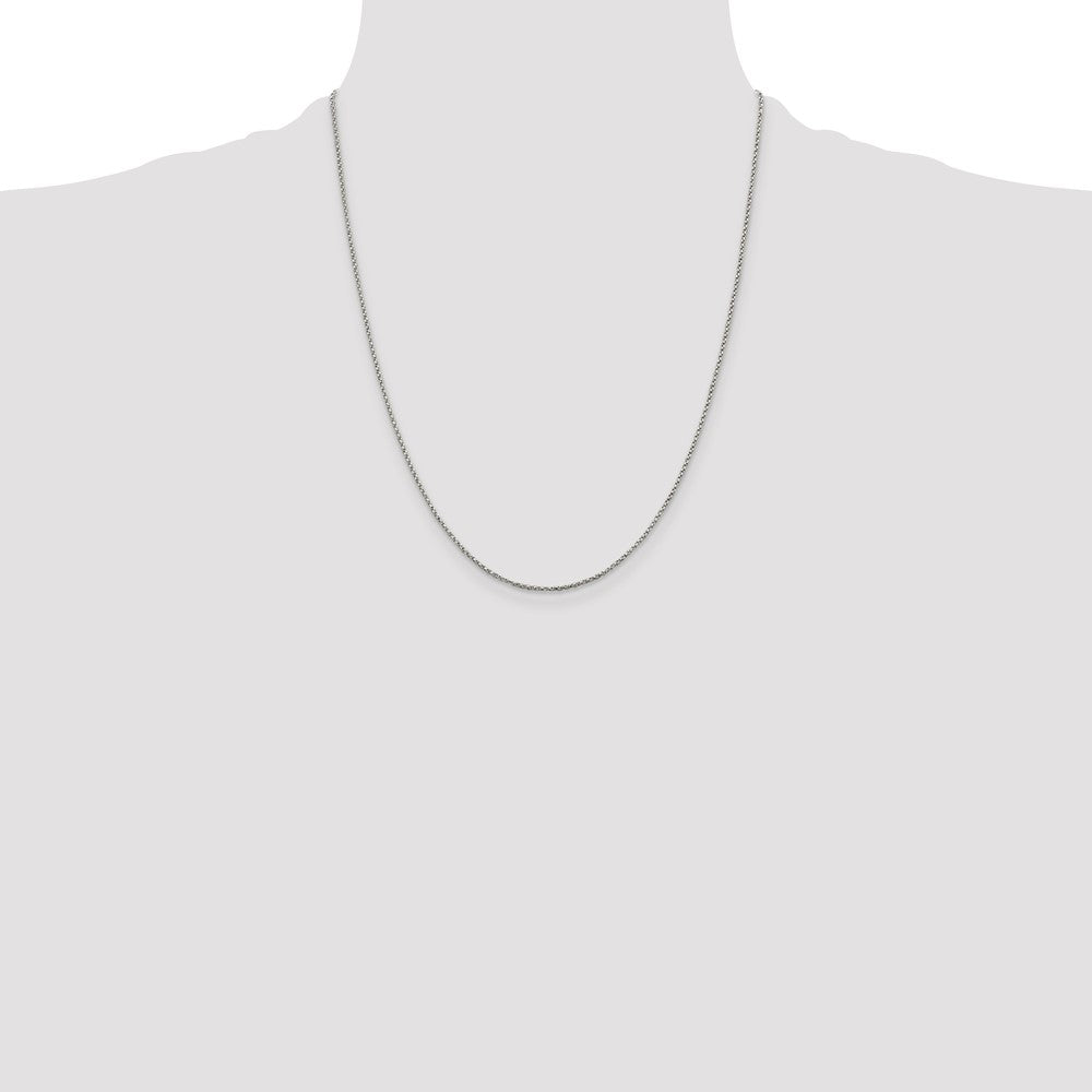 Sterling Silver 1.25mm Twisted Box Chain