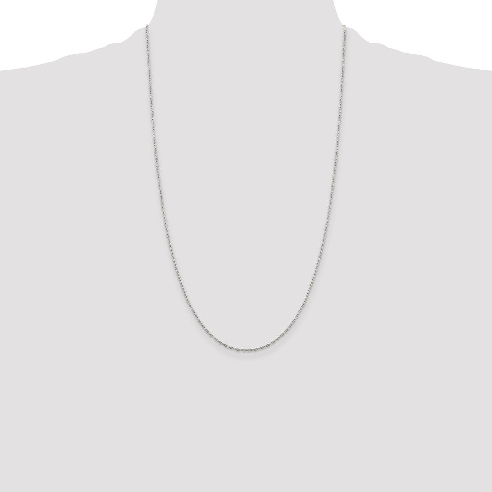 Sterling Silver 1.4mm Flat Oval Cable Chain