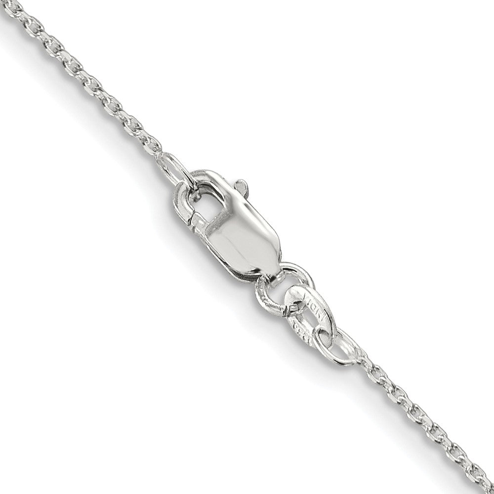Sterling Silver 1.25mm Diamond-cut Forzantina Cable Chain