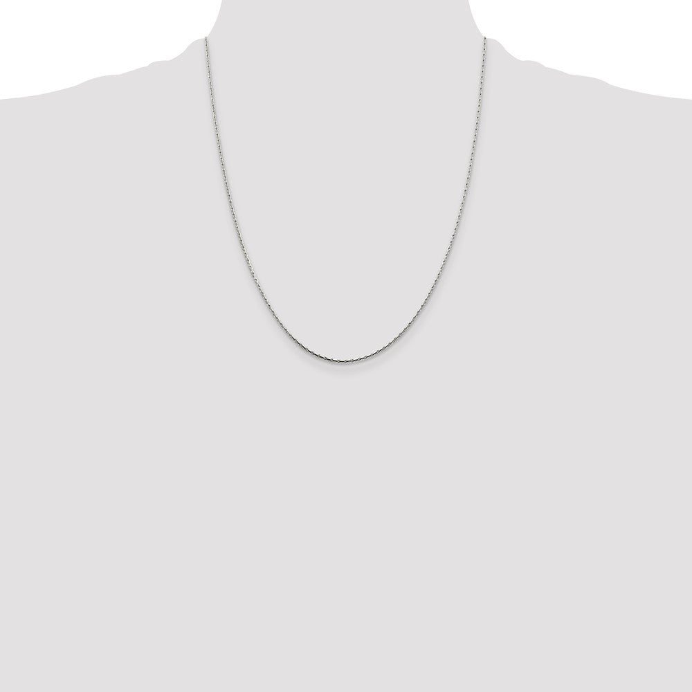 Sterling Silver 1mm Oval Box Chain