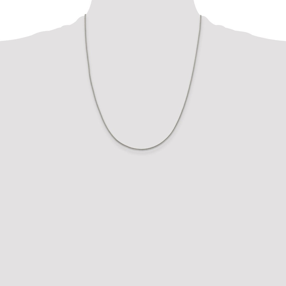 Sterling Silver 1.15mm Curb Chain