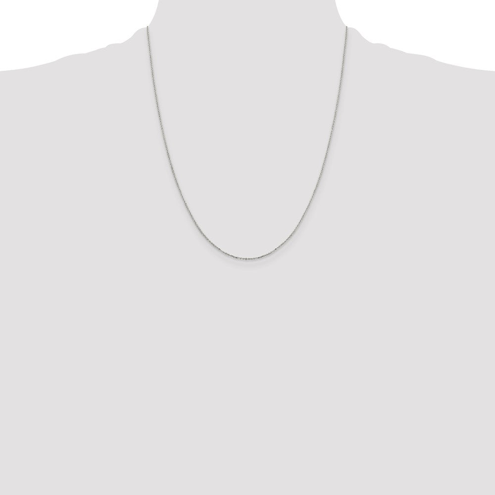 Sterling Silver 1mm 8 Sided D/C Cable Chain