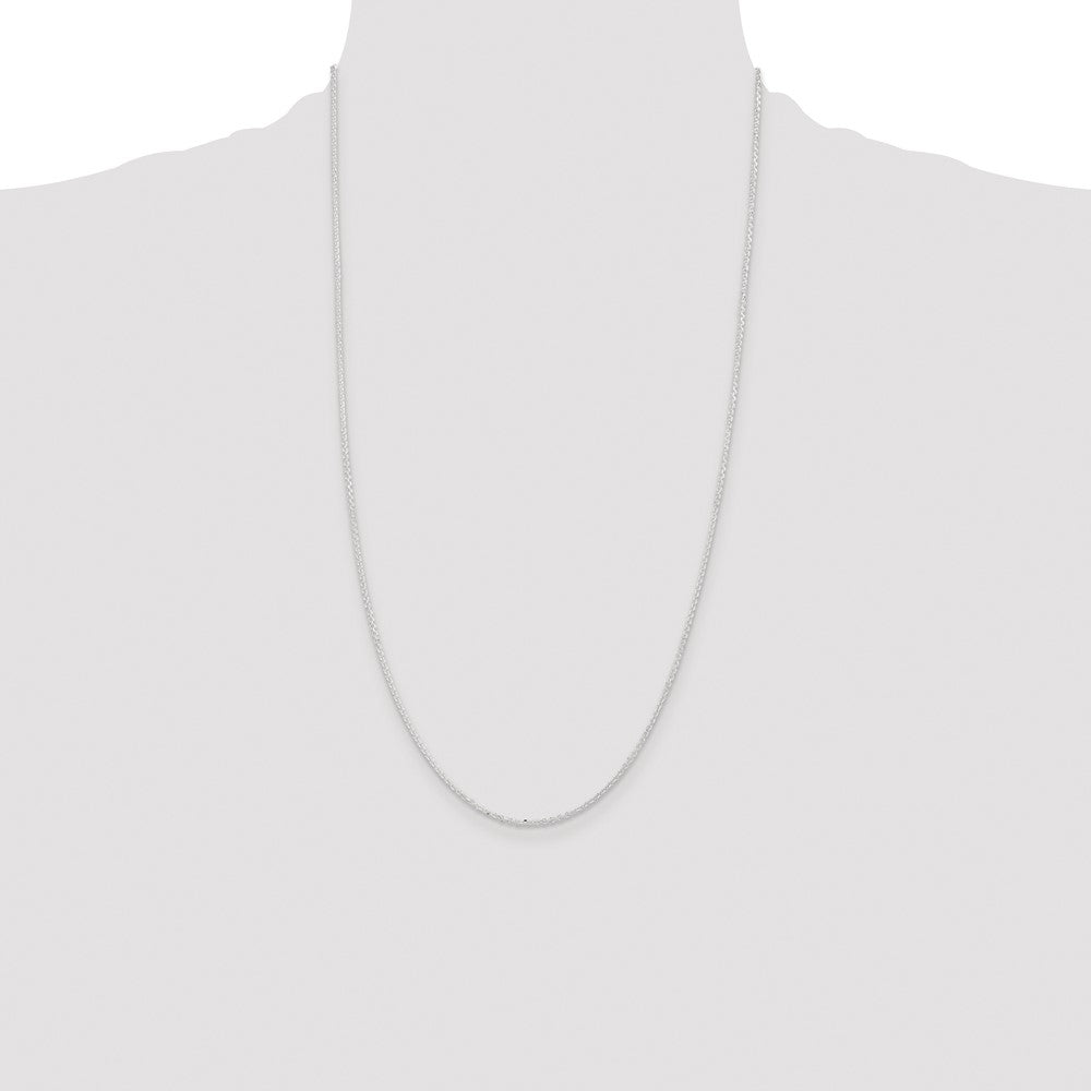 Sterling Silver 1.85mm Diamond-cut Forzantina Cable Chain