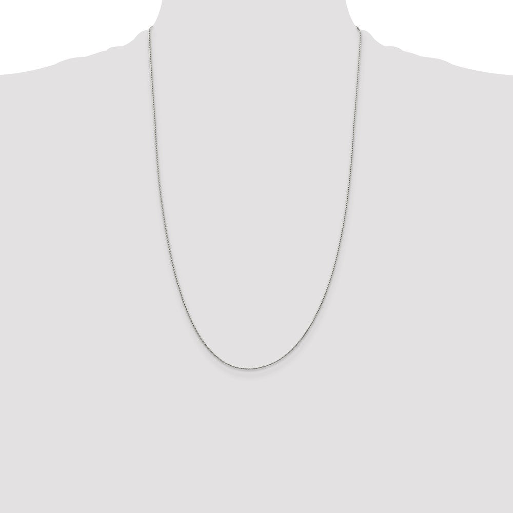 Sterling Silver .95mm Round Franco Chain