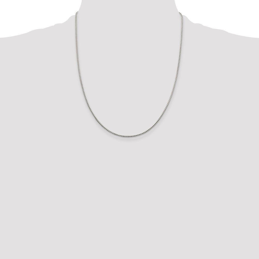 Sterling Silver 1.25mm Round Franco Chain