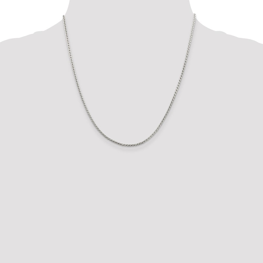 Sterling Silver 1.75mm Round Franco Chain