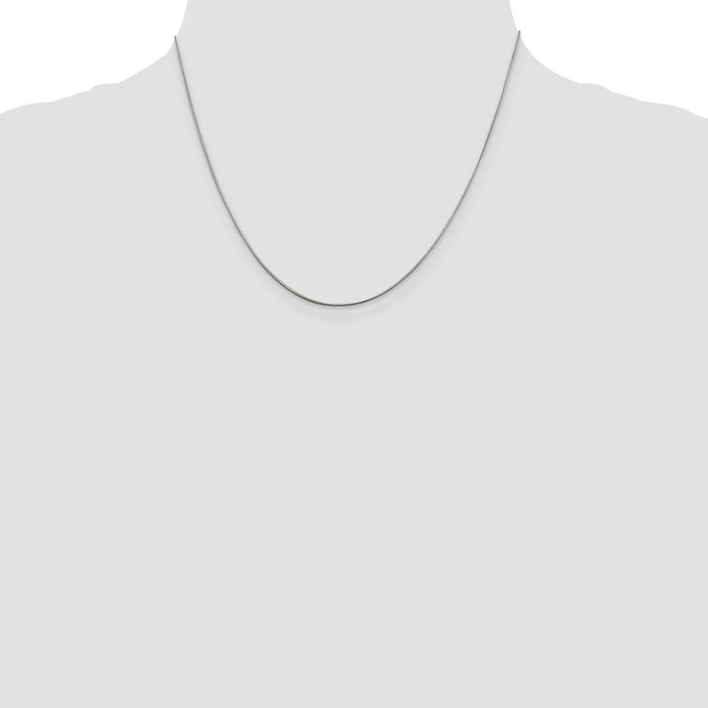 Sterling Silver .8mm Snake Chain w/2in ext.