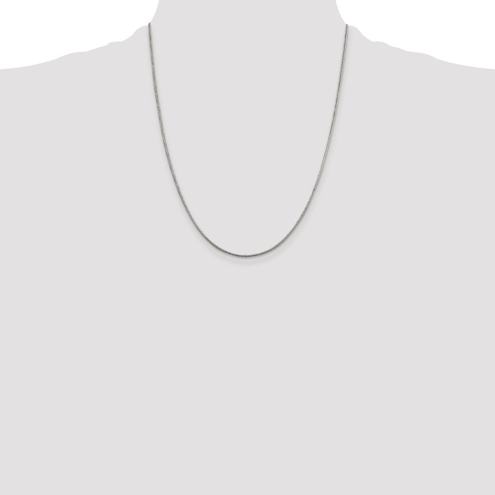 Sterling Silver 1.5mm Round Snake Chain