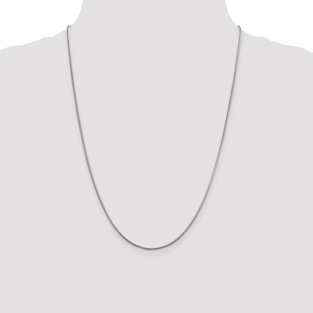 Sterling Silver 1.5mm Round Snake Chain
