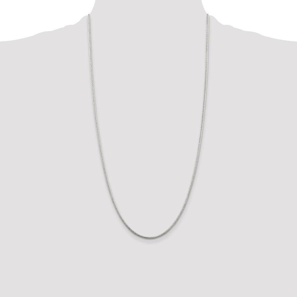 Sterling Silver 1.6mm Round Snake Chain