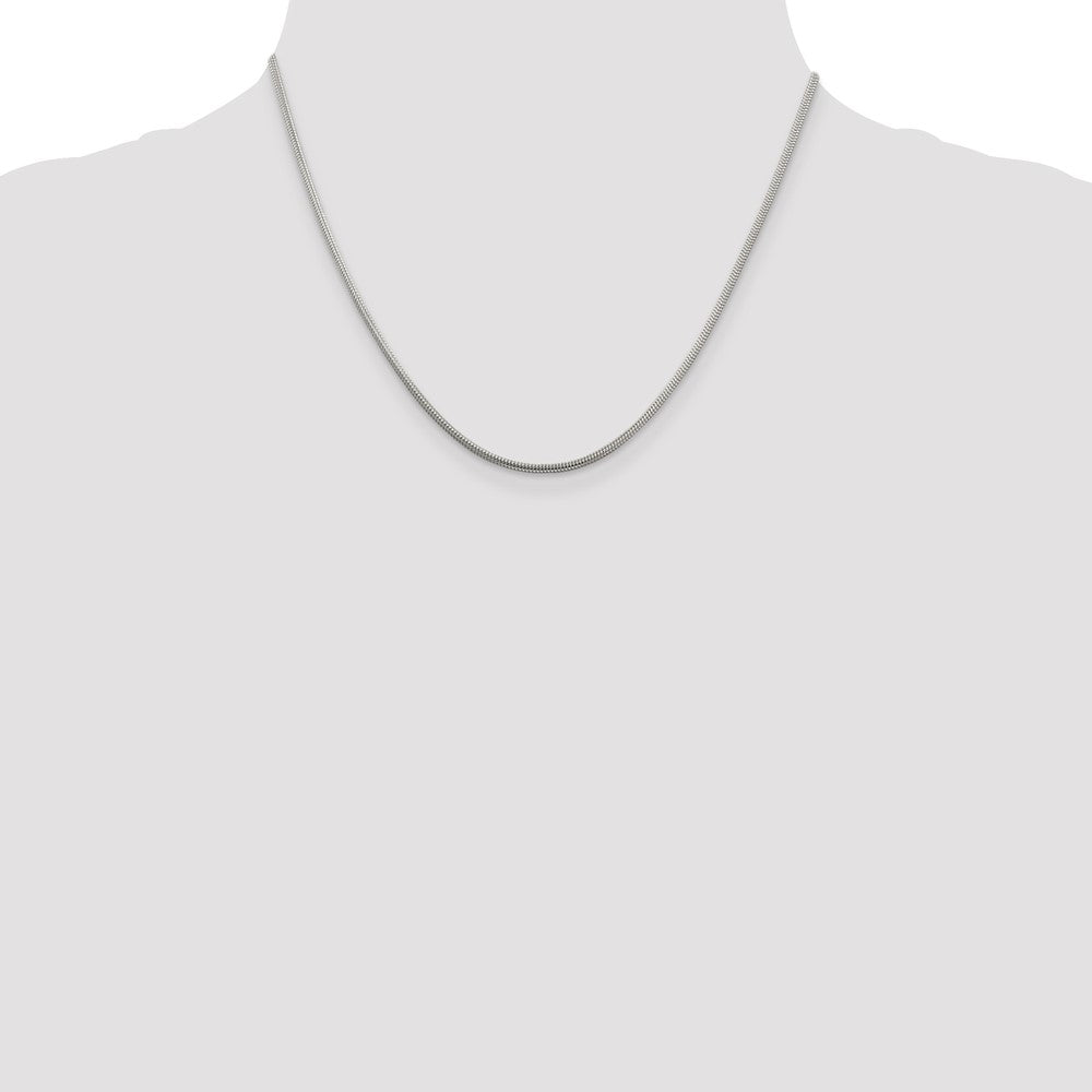 Sterling Silver 2mm Round Snake Chain